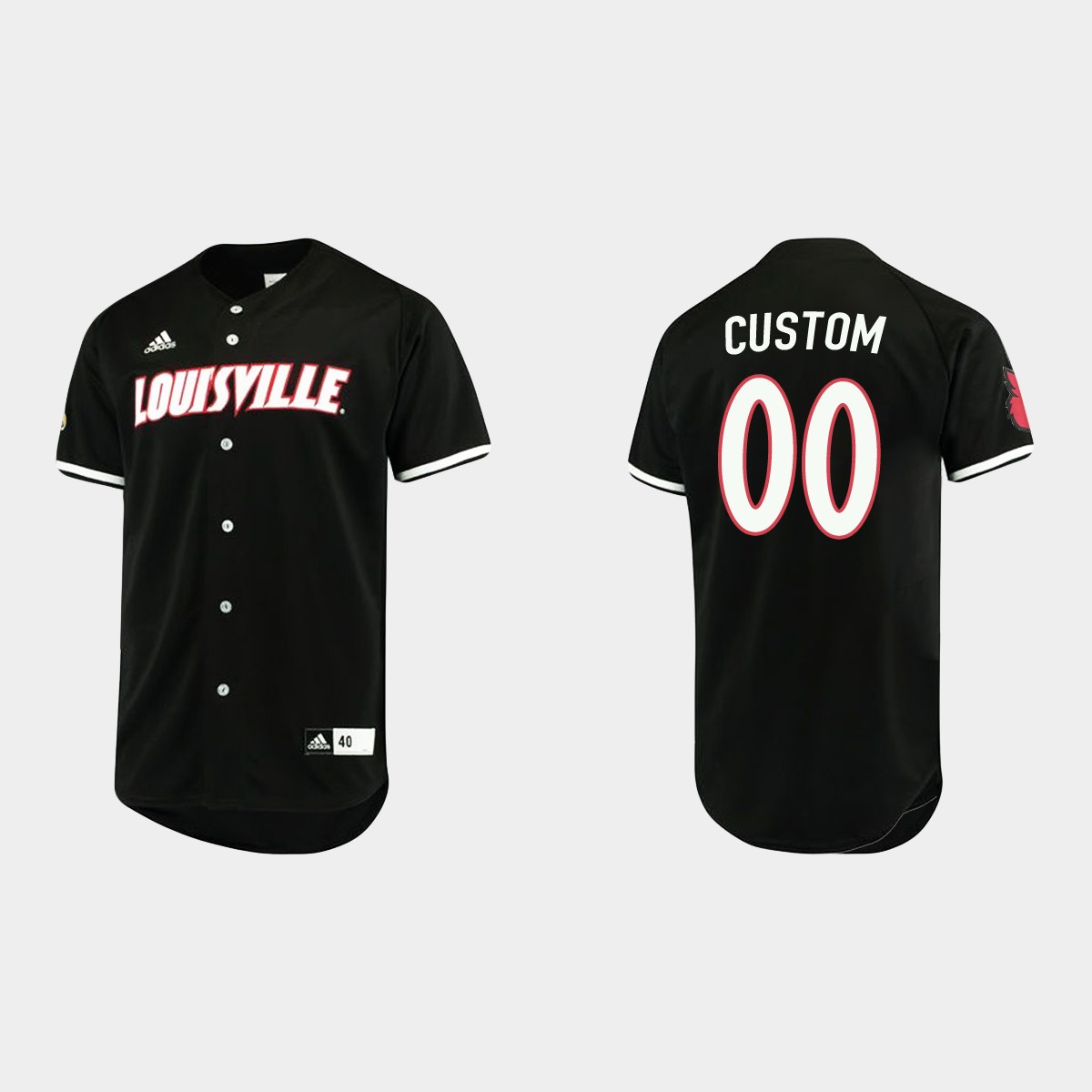 Custom Louisville Cardinals Jersey - Black
