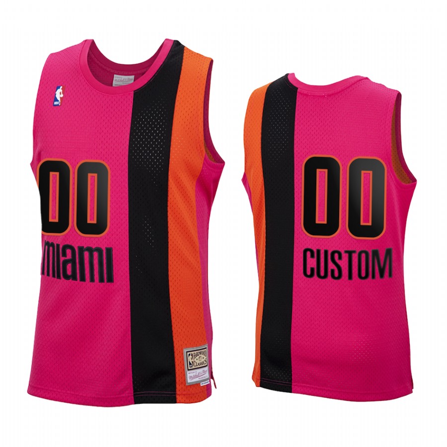Custom Miami Heat Pink Jersey 2020 Reload Classic