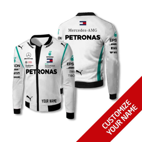 Custom Name Bomber Jacket Mercedes, Mercedes 3D Spring Autumn, Mens Casual Jacket, Car Sports
