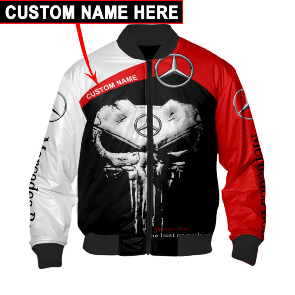 Custom Name Bomber Jacket Mercedes, Mercedes 3D Spring Autumn, Mens Casual Jacket, Car Sports