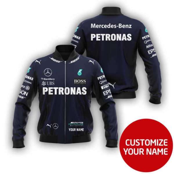 Custom Name Bomber Jacket Mercedes, Mercedes 3D Spring Autumn, Mens Casual Jacket, Car Sports