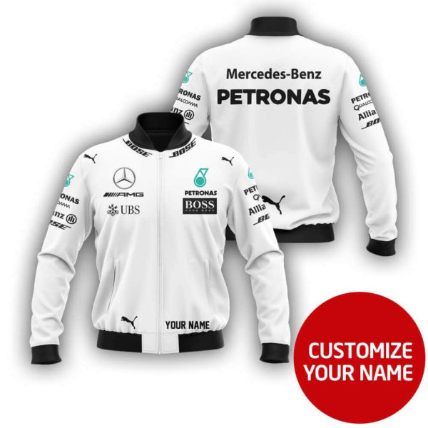 Custom Name Bomber Jacket Mercedes, Mercedes 3D Spring Autumn, Mens Casual Jacket, Car Sports