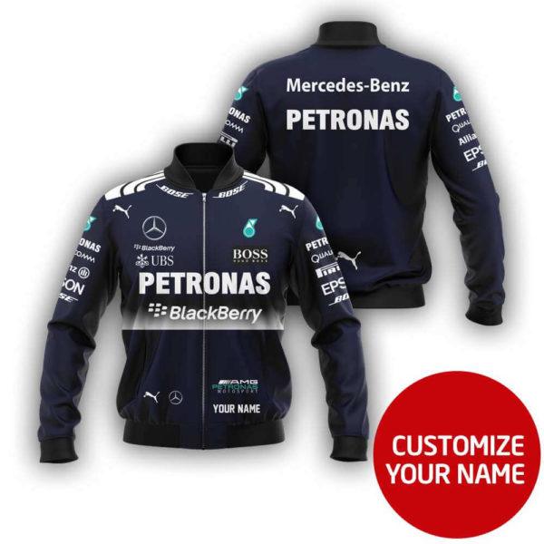 Custom Name Bomber Jacket Mercedes, Mercedes 3D Spring Autumn, Mens Casual Jacket, Car Sports