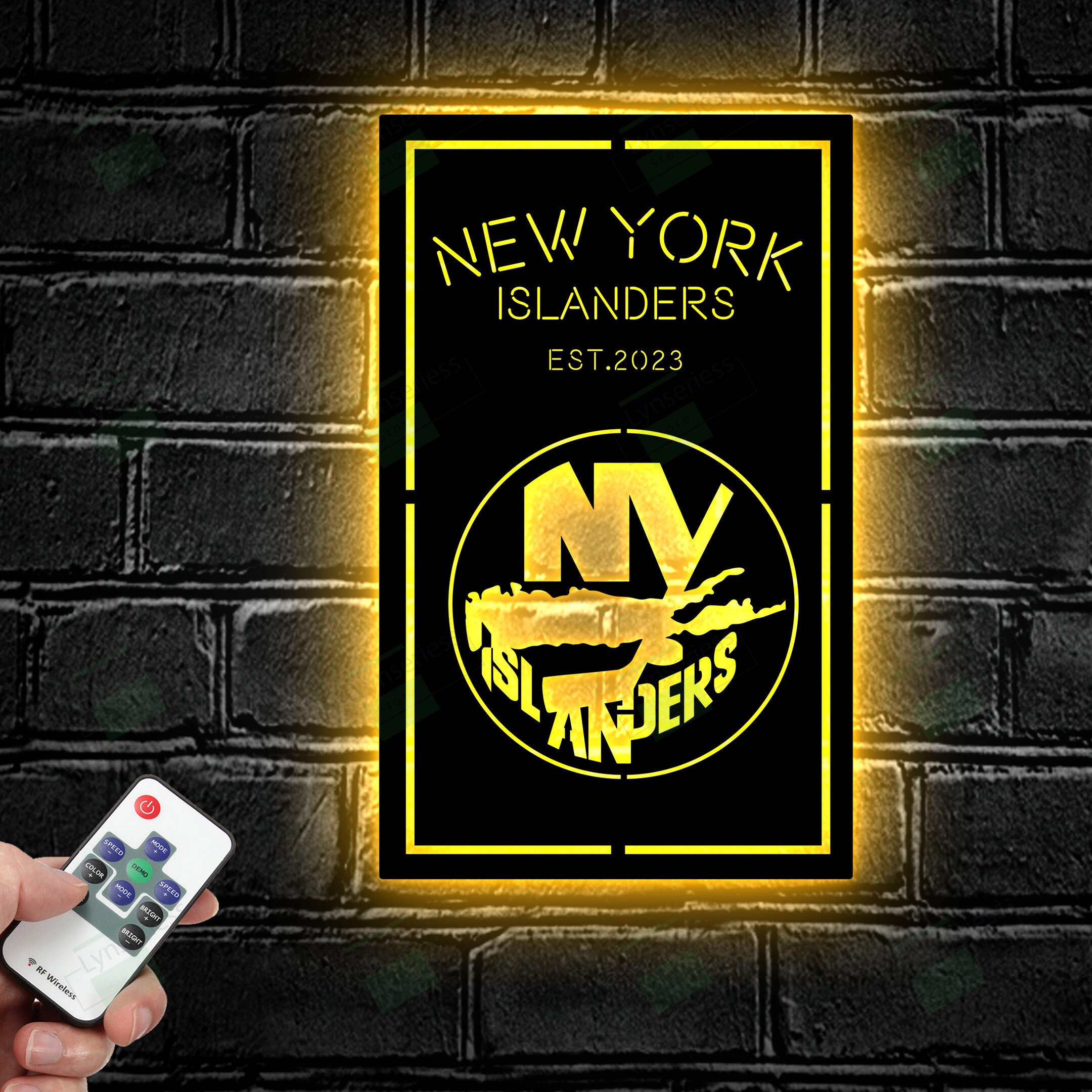 Custom New York Islanders Metal Sign – Led light sign