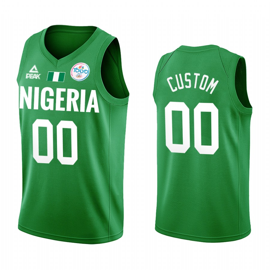 Custom Nigeria #00 Green 2021 Tokyo Olymipcs Limited Jersey