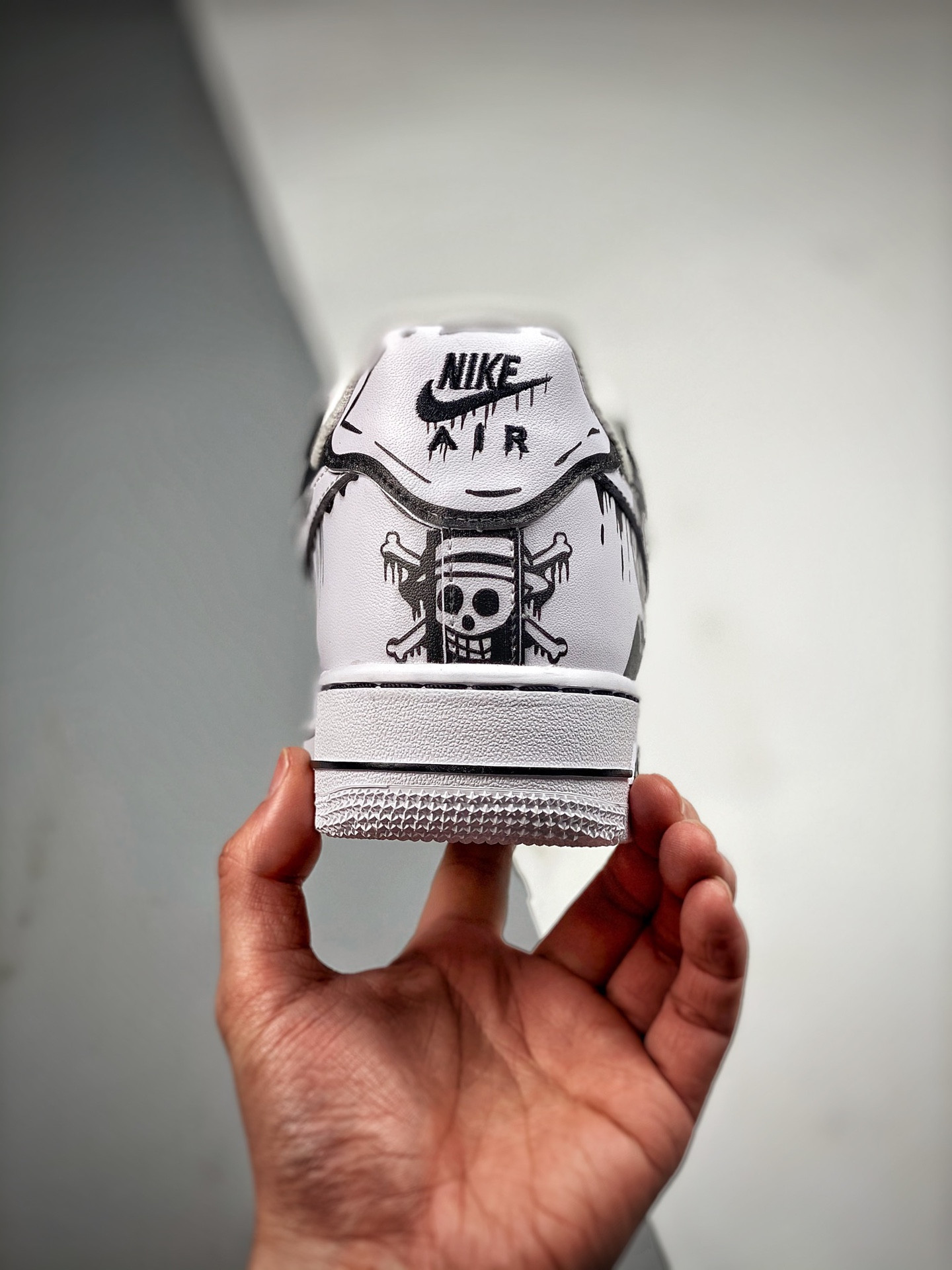 Custom Nike Air Force 1 Low ‘One Piece’ White Black For Sale