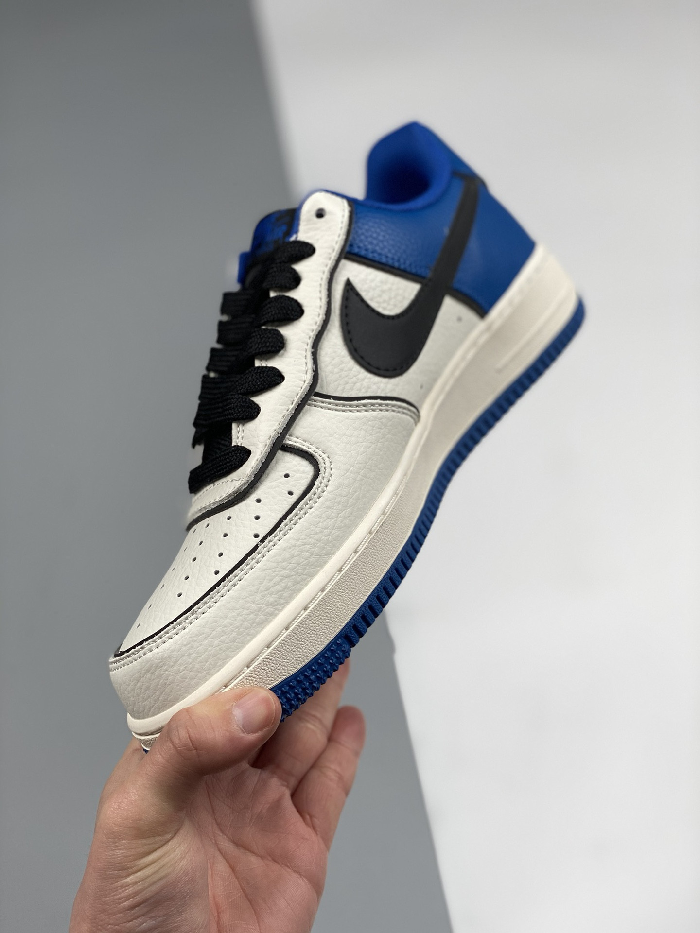 Custom Nike Air Force 1 Low “Valentine’s Day” White Blue Black For Sale