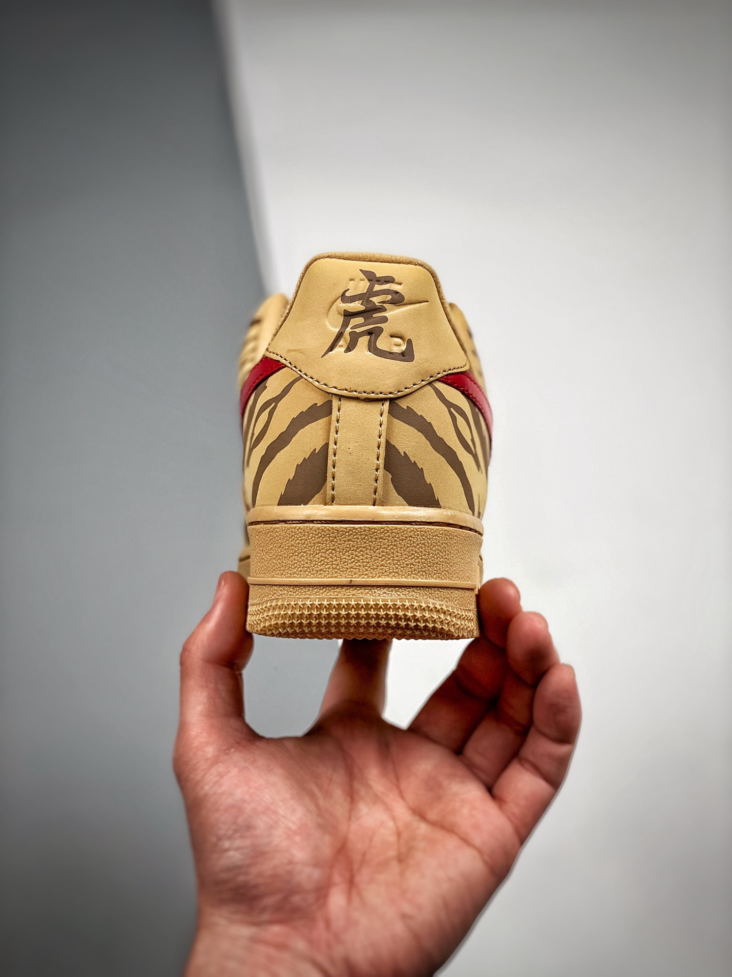 Custom Nike Air Force 1 Low “Year of the Tiger” Wheat For Sale