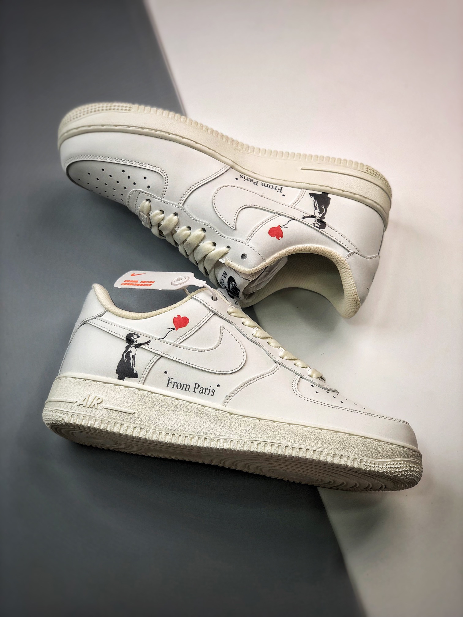 Custom Nike Air Force 1 Low From Paris With Love For Sale