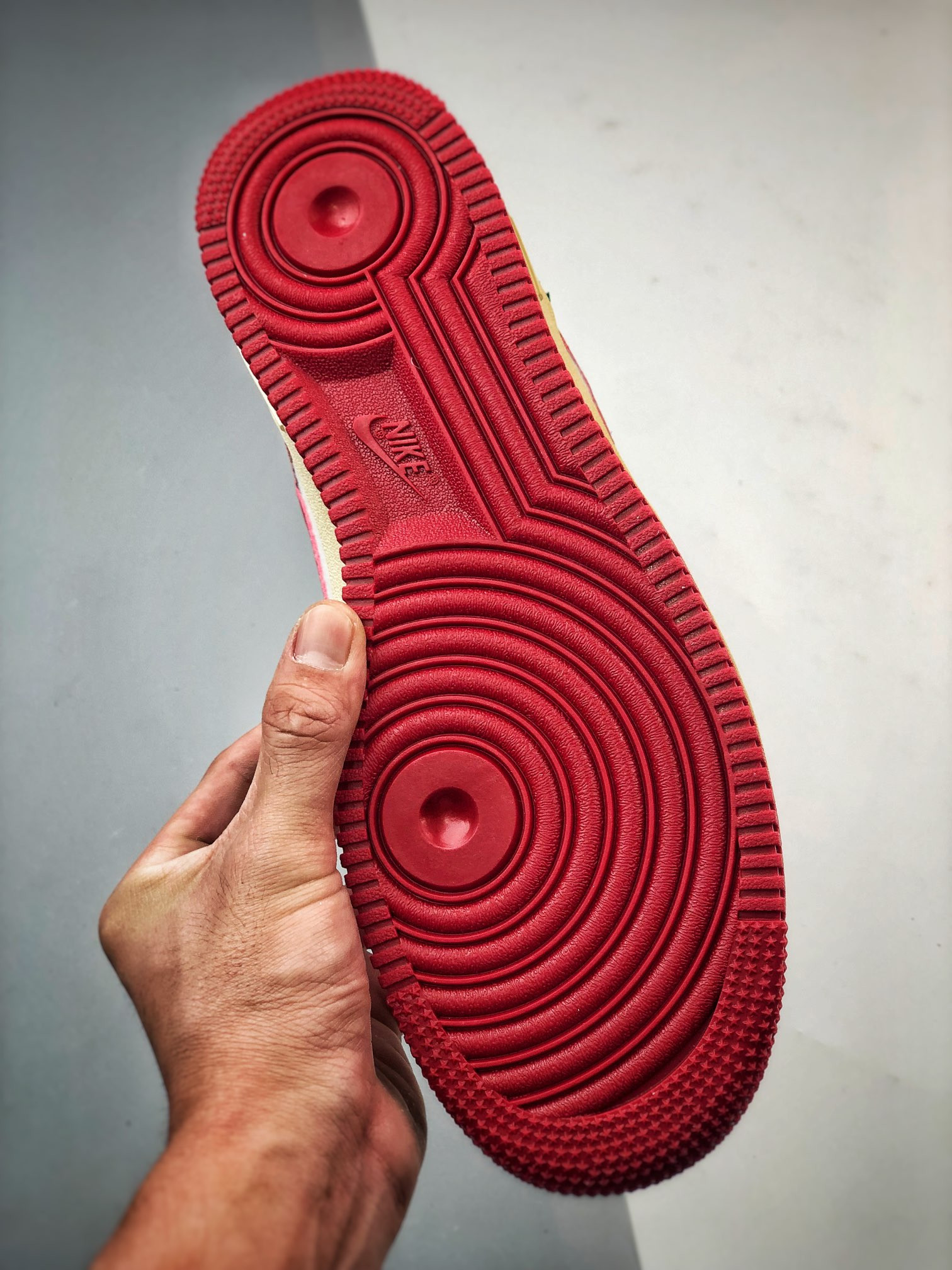 Custom Nike Air Force 1 Low ‘Good Bye’ Red White For Sale