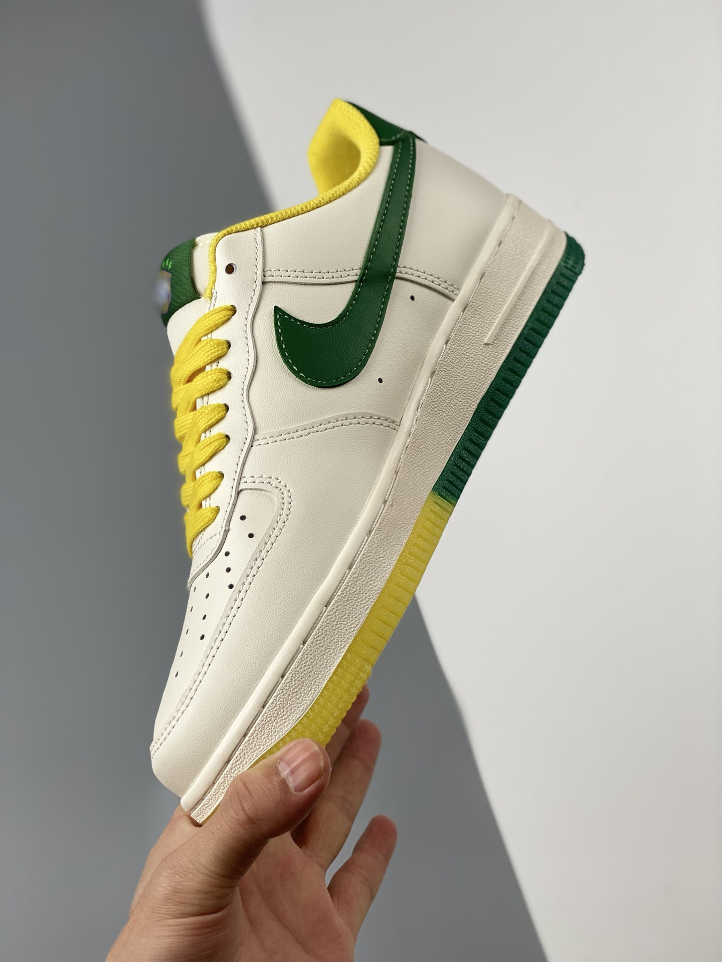 Custom Nike Air Force 1 Low ‘World Cup 2022’ White Green Yellow For Sale