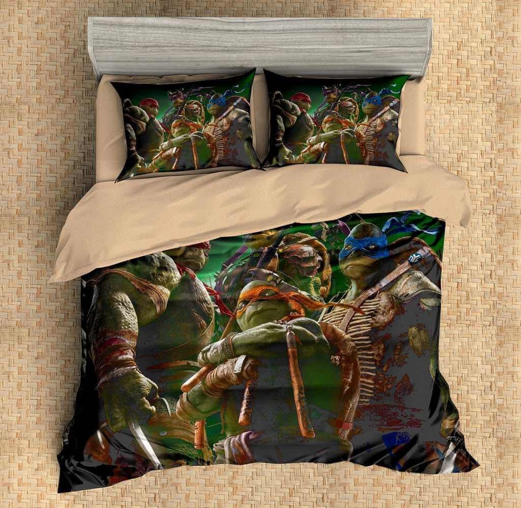 Custom Ninja Turtles Duvet Cover Bedding Set