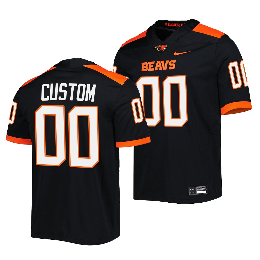 Custom Oregon State Beavers 2022 Untouchable  Jersey Men’s Black #00 Uniform