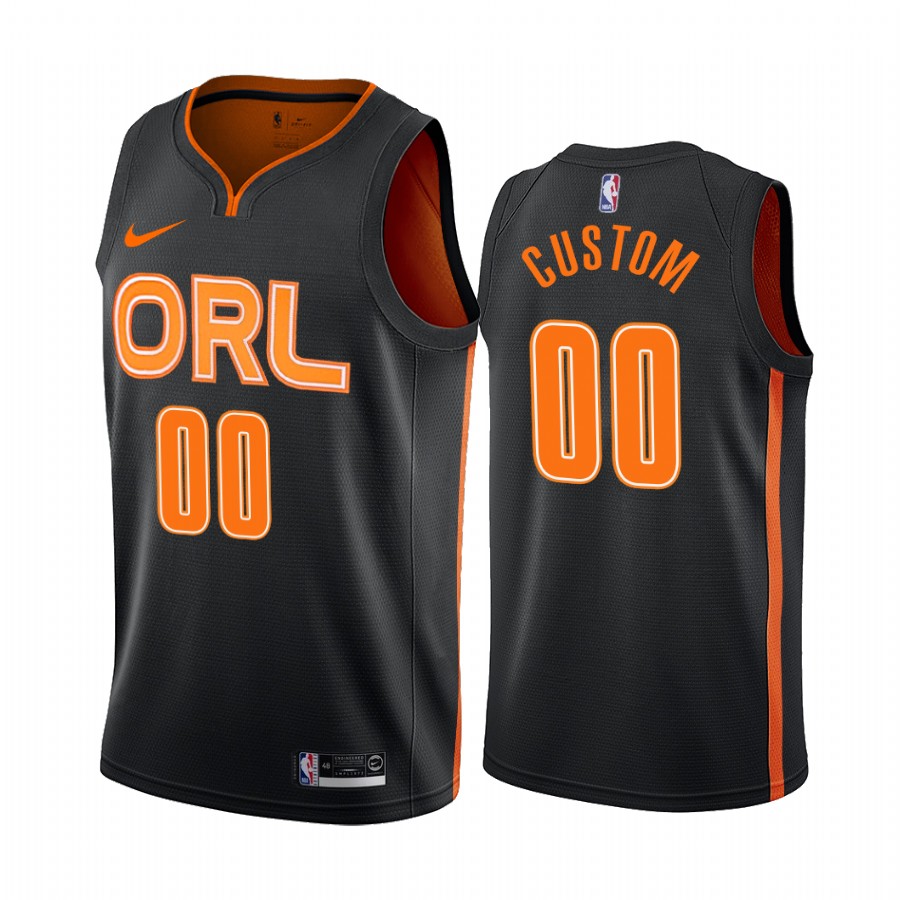 Custom Orlando Magic 2019-20 City Edition Black Jersey