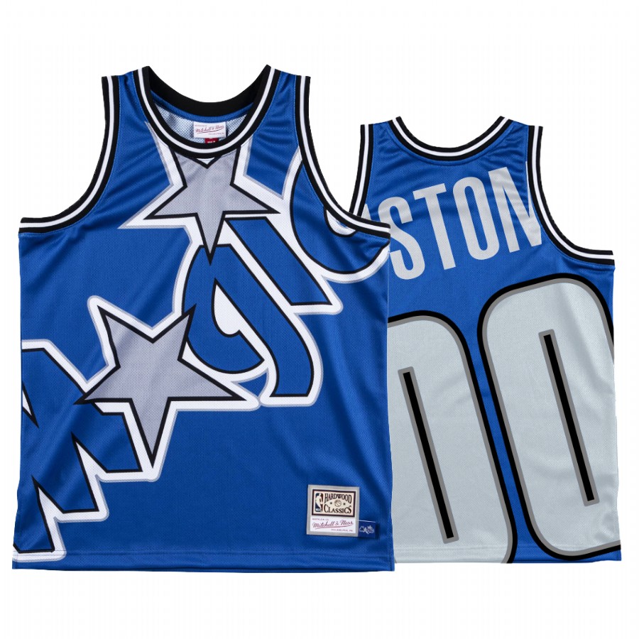 Custom Orlando Magic HWC Royal Big Face #00 Jersey