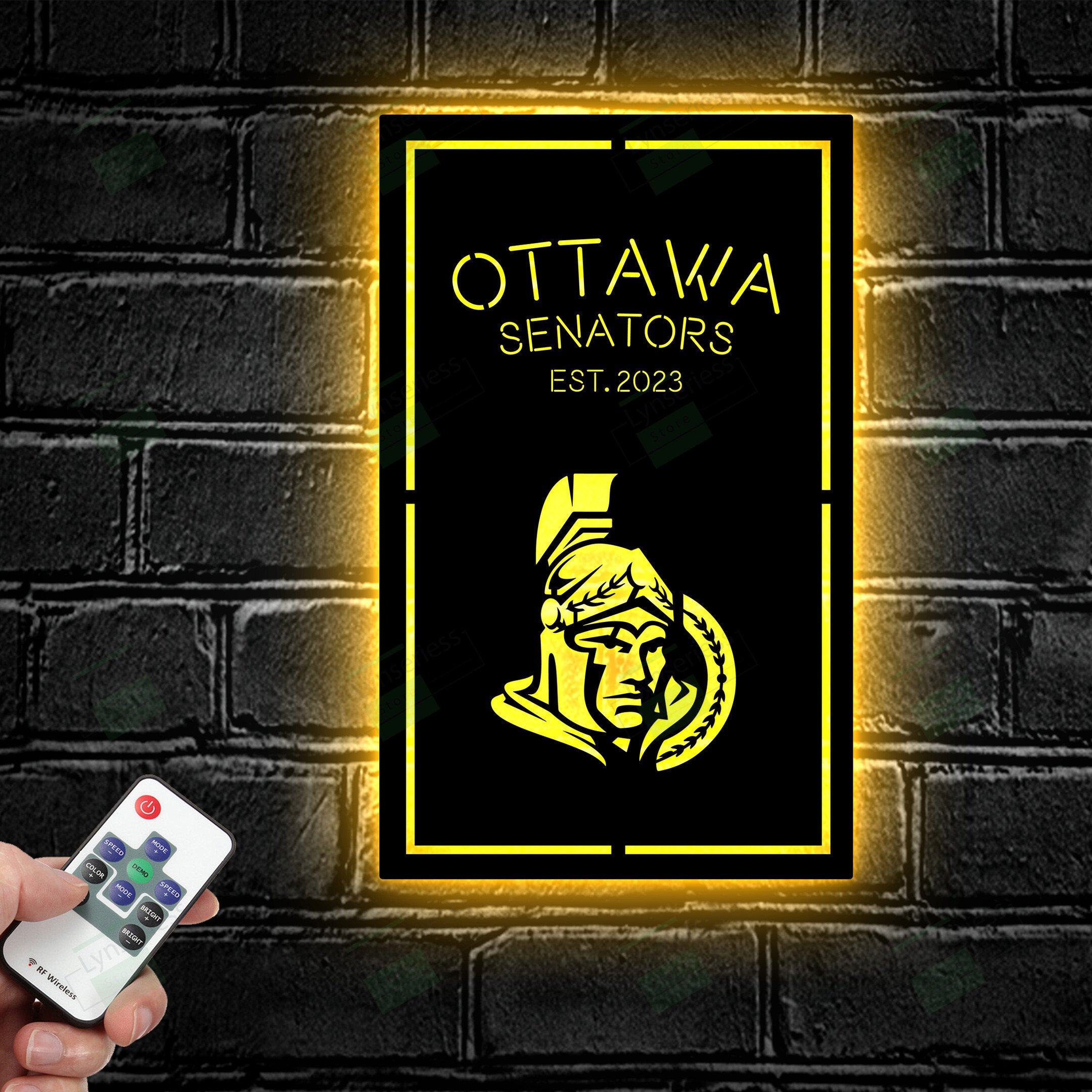Custom Ottawa Senators Est. 1991 NHL Metal Sign – Led light sign