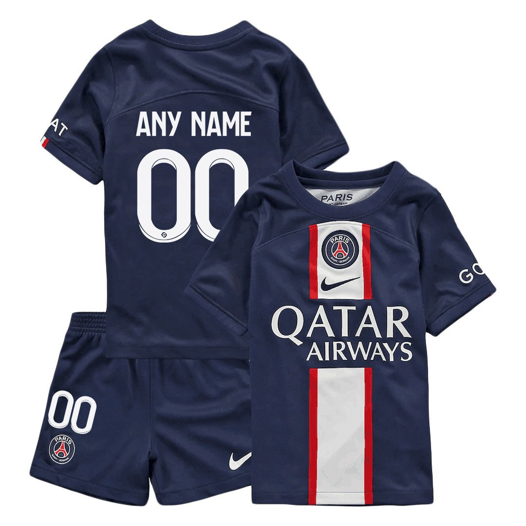 Custom Paris Saint-Germain Home Kit 2022-23  Soccer Jersey – Blue