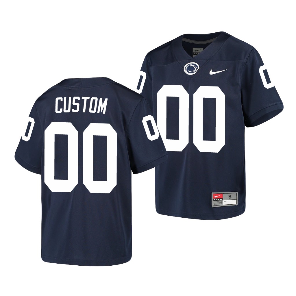 Custom Penn State Nittany Lions Navy Alumni Youth Jersey
