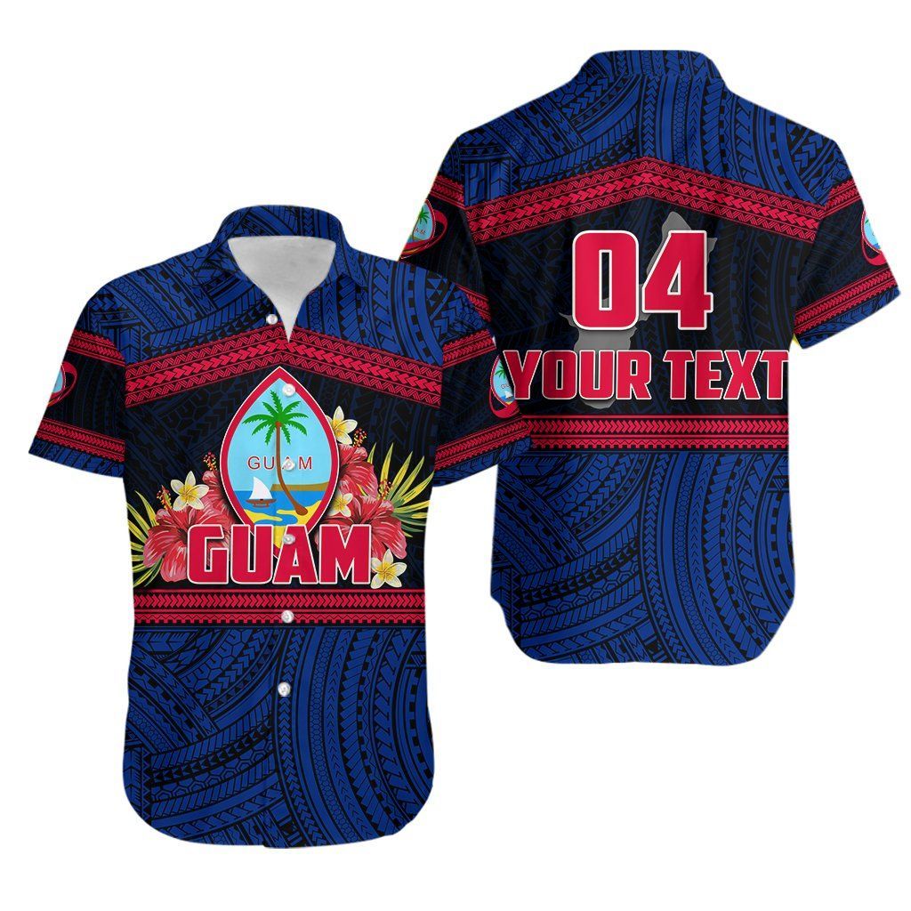 Custom PersonalisedGuam Rugby Polynesian Patterns Hawaiian Shirt Th4