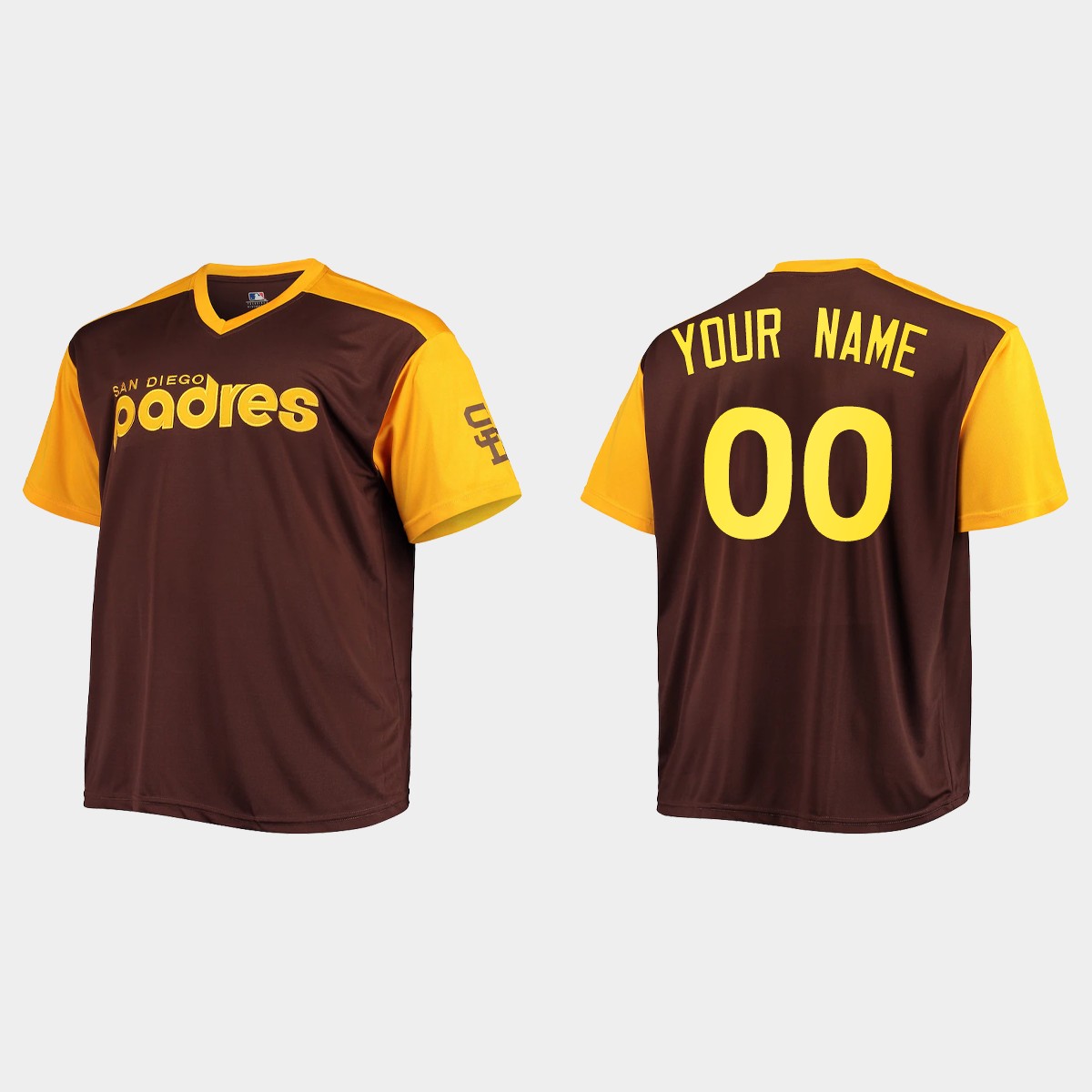 Custom San Diego Padres Cooperstown Jersey - Brown