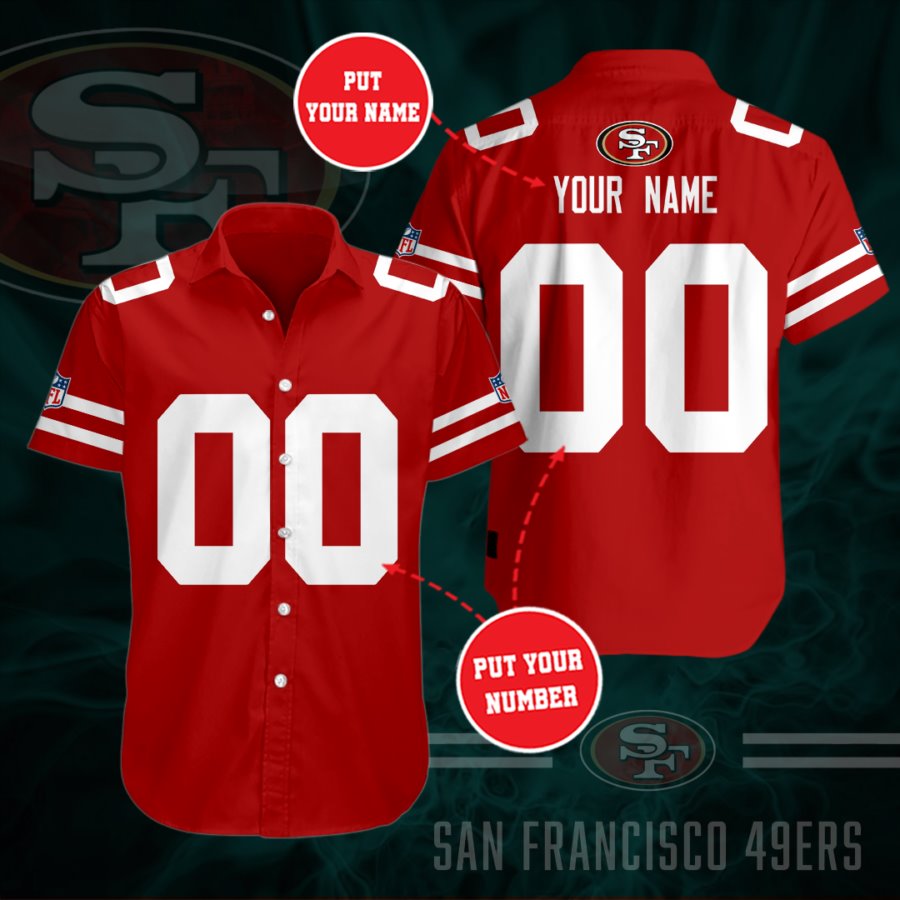 Custom San Francisco 49Ers Up Hawaiian Shirt