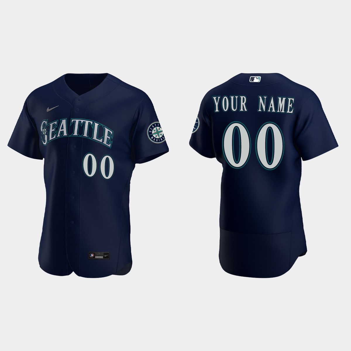 Custom Seattle Mariners Jersey – Navy