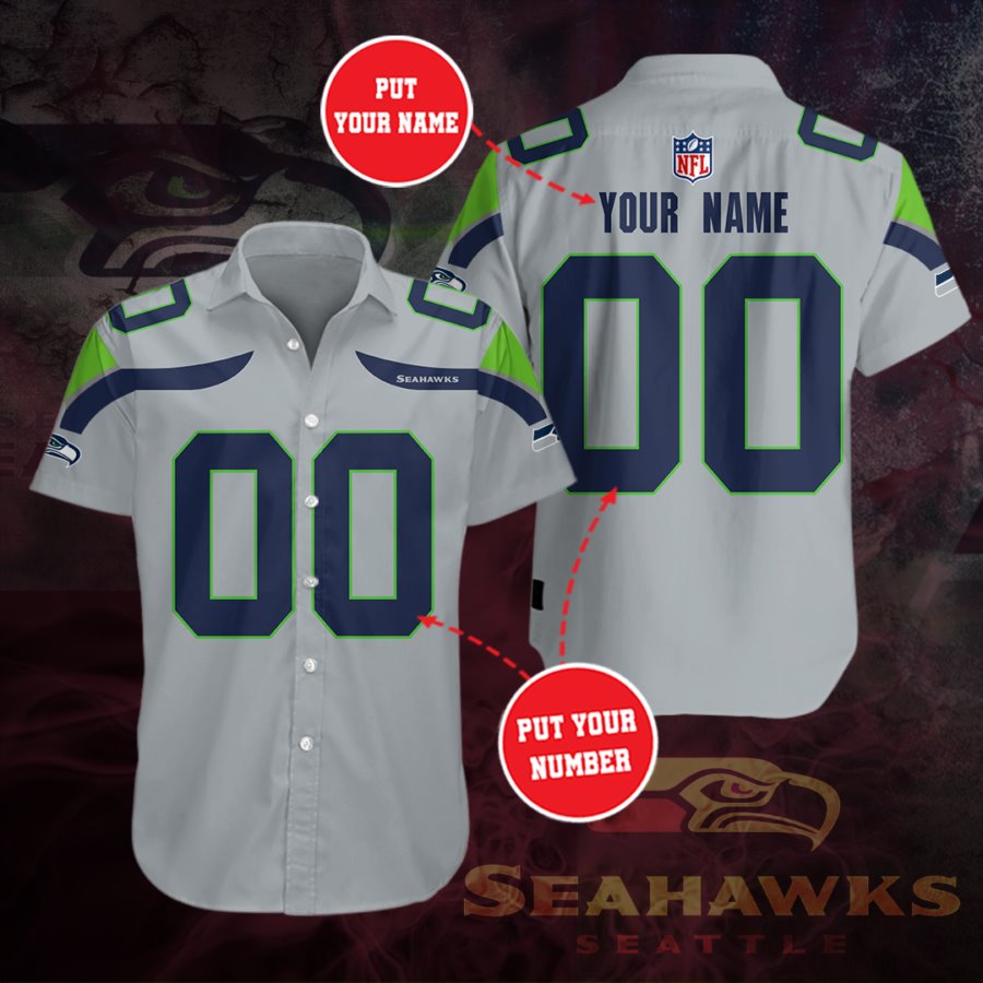 Custom Seattle Seahawks Up Hawaiian Shirt