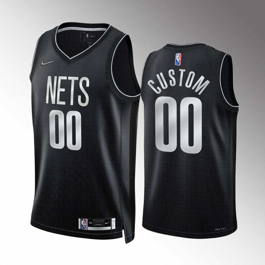 Custom Select Series Brooklyn Nets #00 Black Jersey