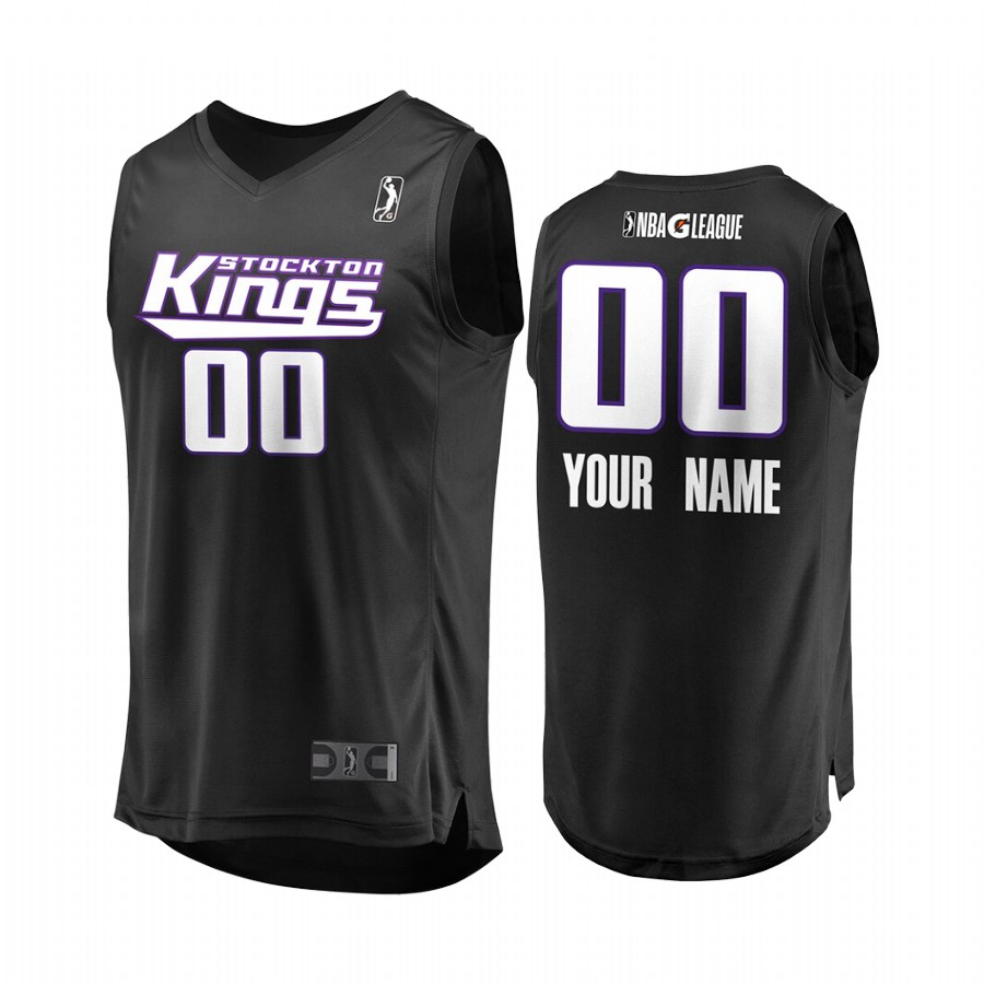 Custom Stockton Kings 2018-19 Black Jersey