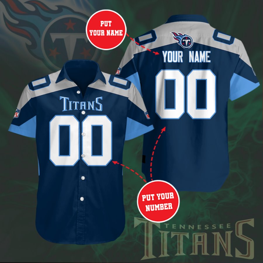 Custom Tennessee Titans Team Up Hawaiian Shirt