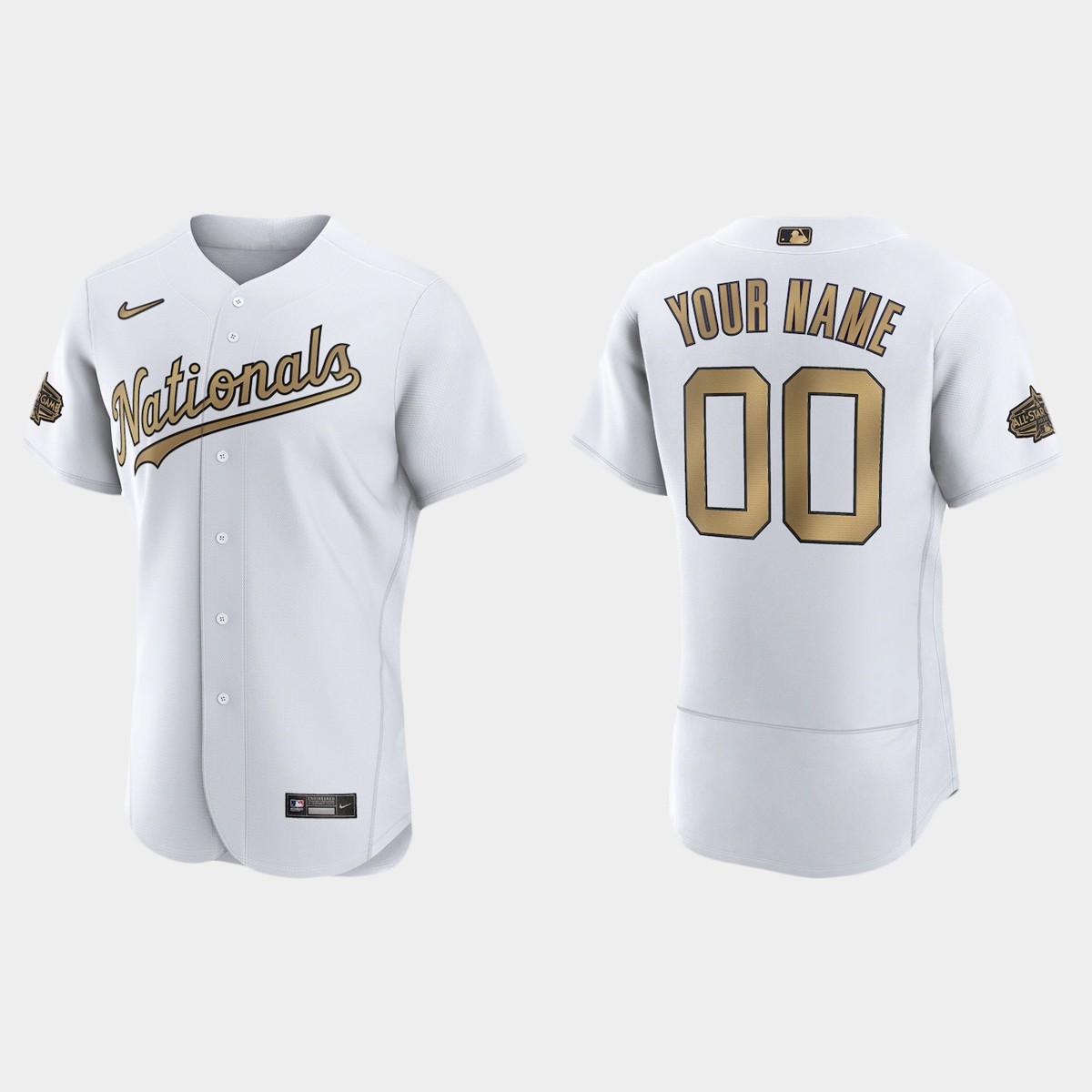 Custom Washington Nationals 2022 MLB All-Star Game Jersey - White