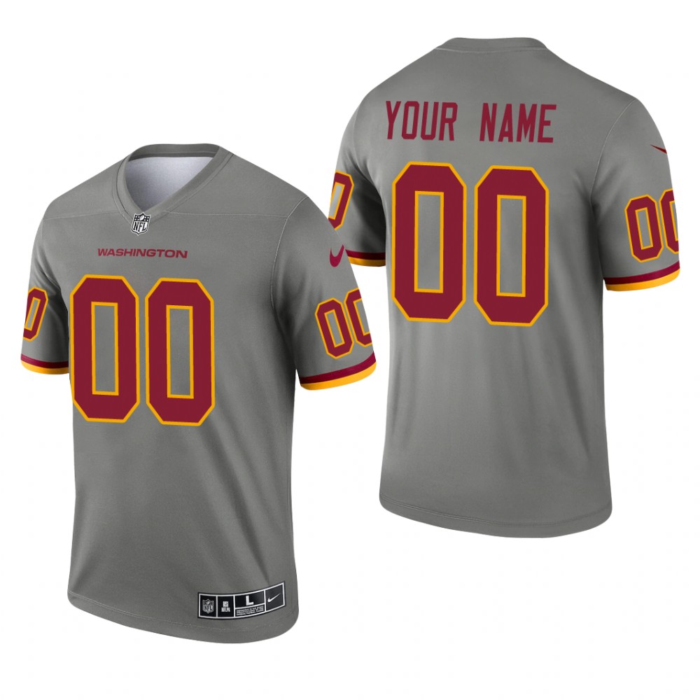 Custom Washington Team Steel Jersey Inverted Legend - Men's