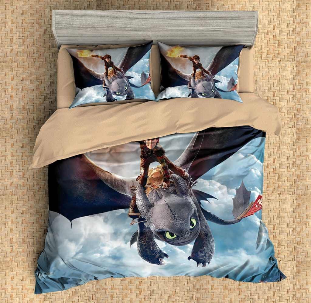 Customize How To Train Your Dragon N Duvet Cover Bedding Set