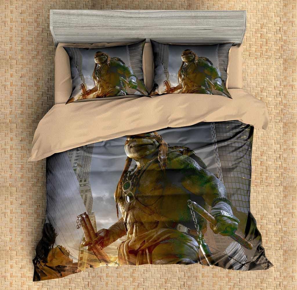 Customize Ninja Turtles Michelangelo N Duvet Cover Bedding Set