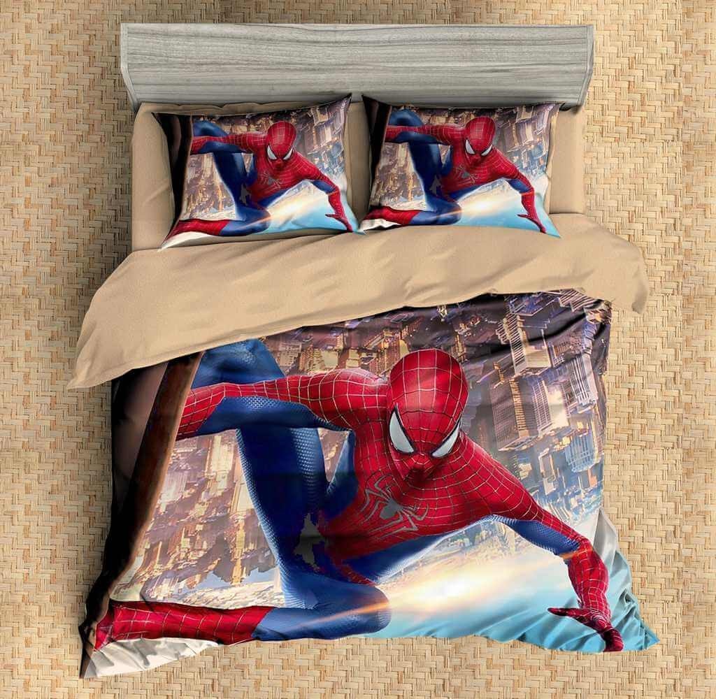 Customize Spider Man Customized Duvet Cover Bedding Set