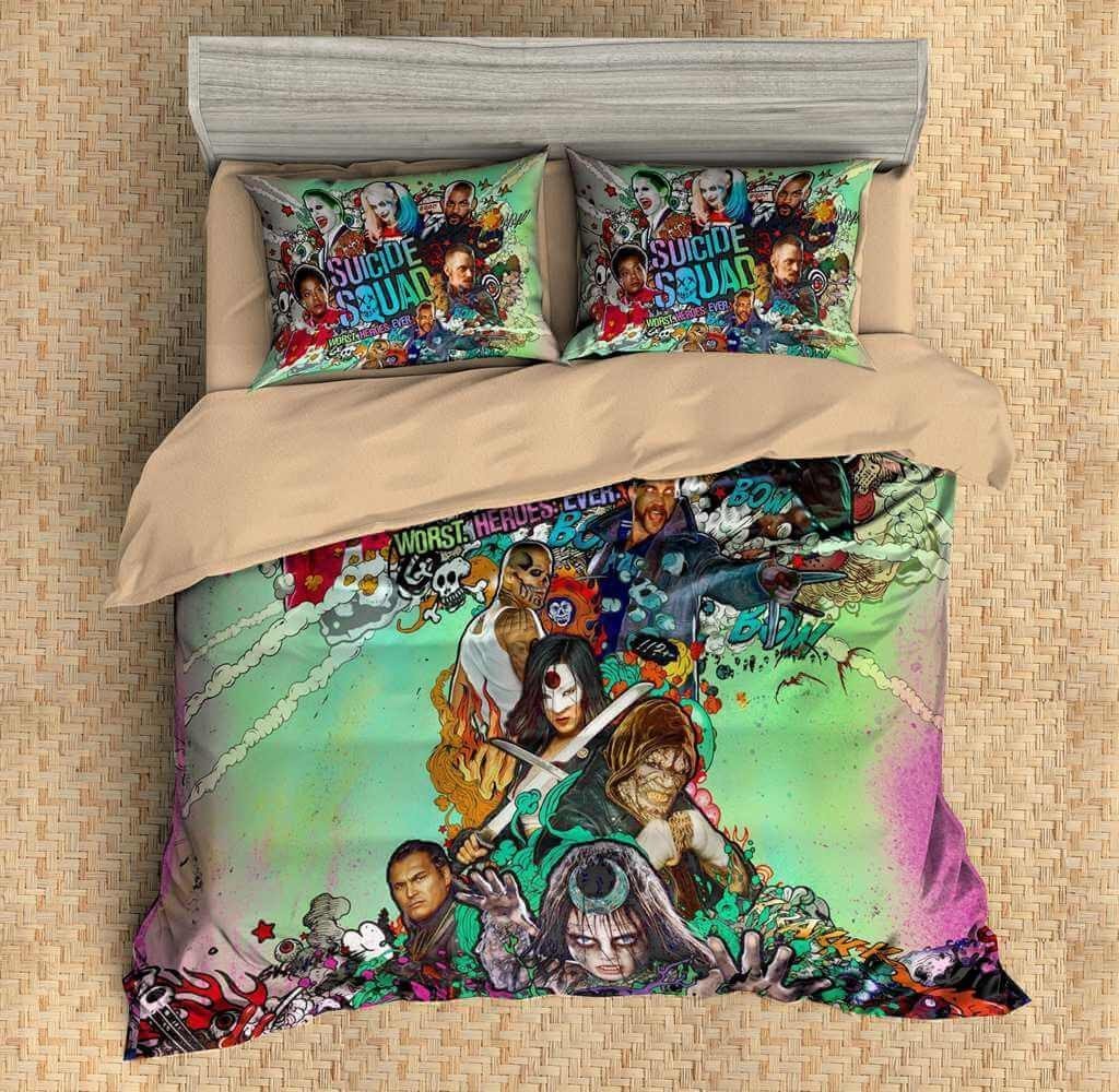Customize Suicide Squad N Duvet Cover Bedding Set