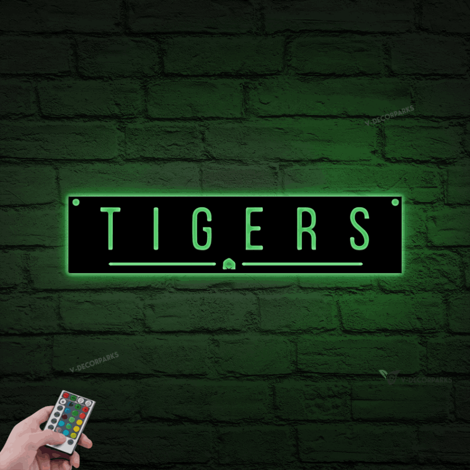 Customized Lsu Tigers Sign Led Lights, Lsu Tiger Football Sign, Louisiana Football Sign, Father’s Day Gift, Mancave, Tailgate Sign, Lsu Ttailgate Sign