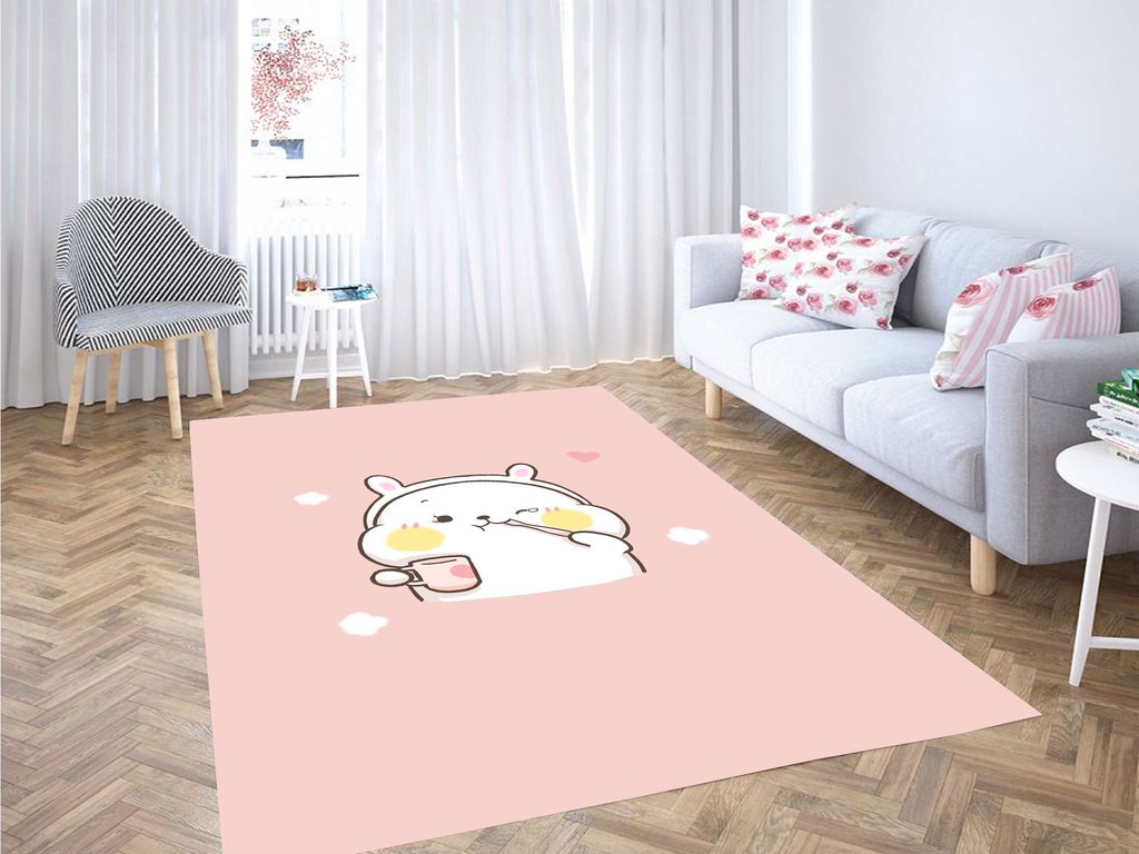Cute Animal Cartoon Living Room Modern Carpet Rectangle Rug