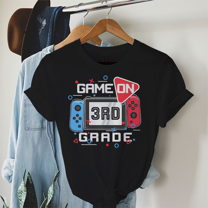 Cute Back To School Outfits Game On 3rd Grade Funny T-Shirt