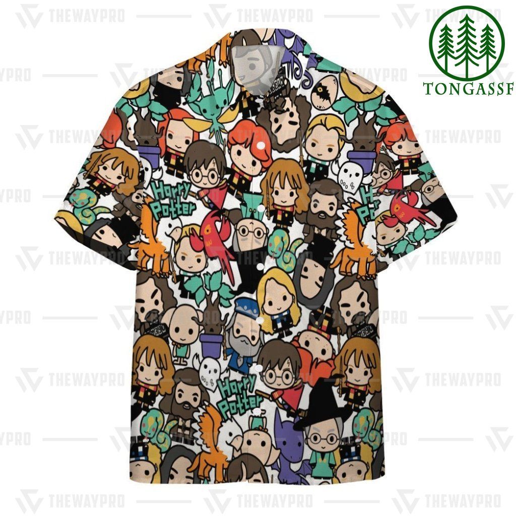 Cute Characters Hawaiian Shirt for Harry Potter fans