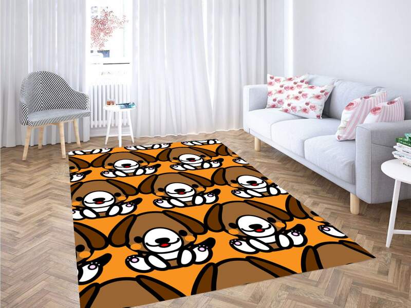 Cute Dog Carpet Rectangle Rug