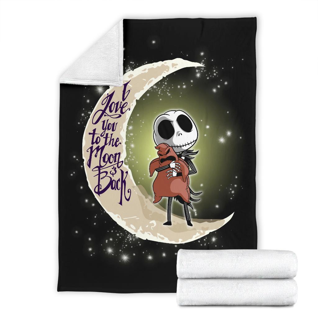 Cute Jack Skellington Sherpa Blanket Cozy Blanket Fleece Blanket