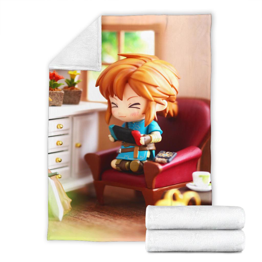 Cute Legend Of Zelda Sherpa Blanket Cozy Blanket Fleece Blanket