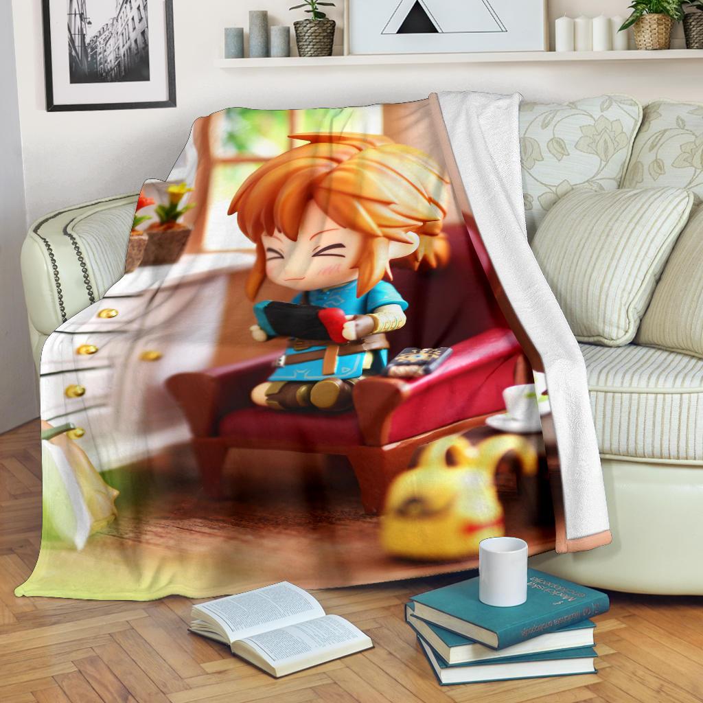 Cute Legend Of Zelda Sherpa Blanket Cozy Blanket Fleece Blanket