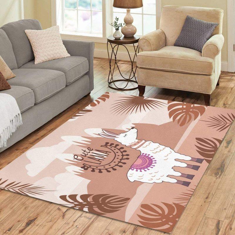 Cute Llama Limited Edition Rectangle Rug