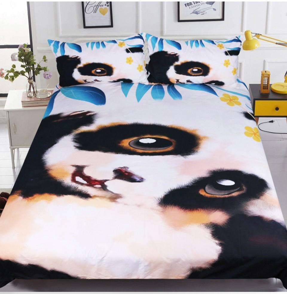 Cute Pandas 3D Customized Duvet Cover Bedding Set