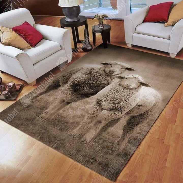 Cute Sheeps Limited Edition Rectangle Rug