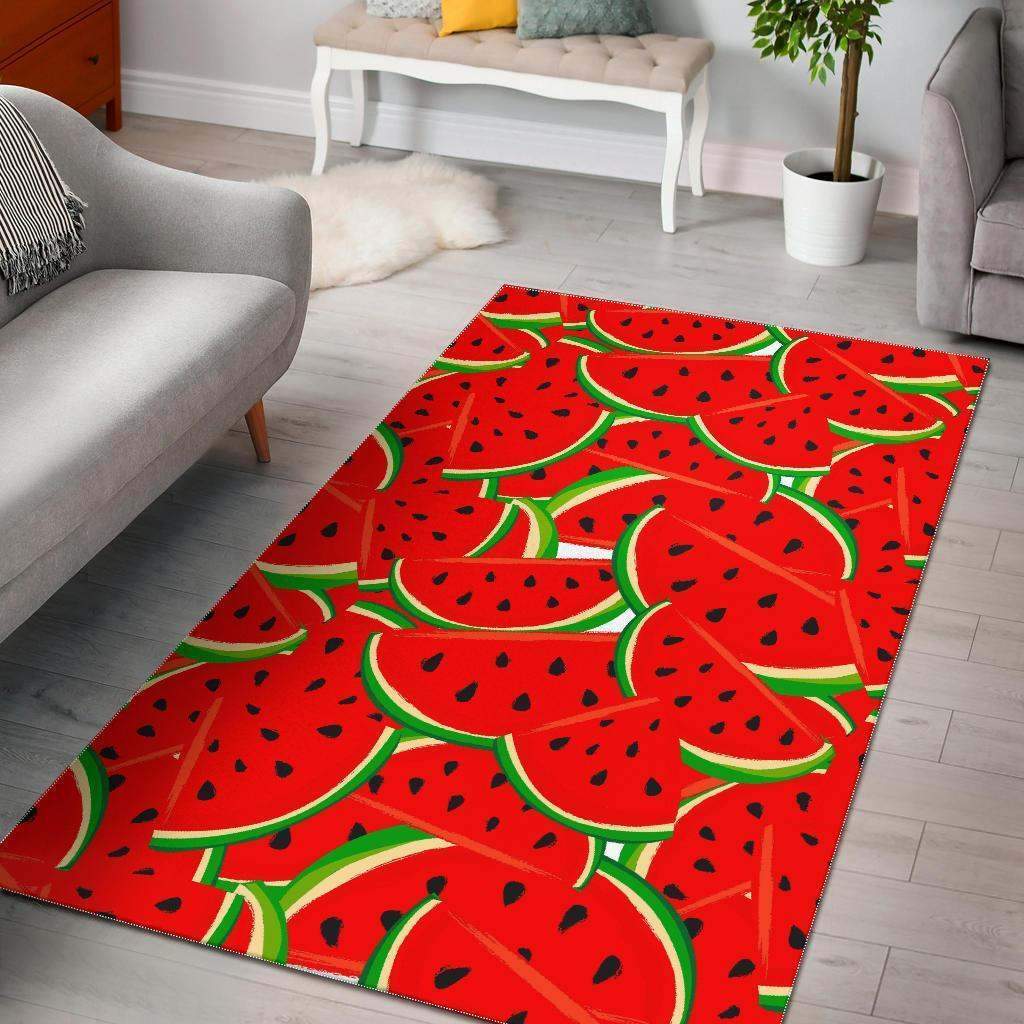 Cute Watermelon Pieces Limited Edition Rectangle Rug