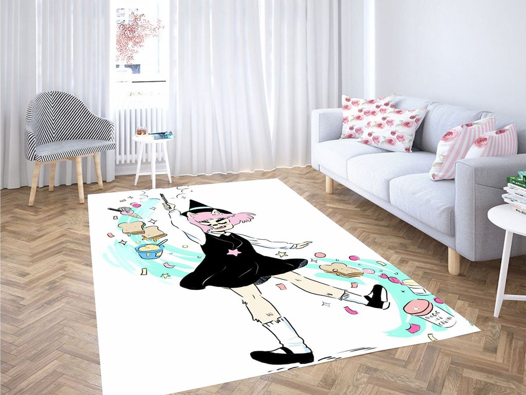 Cutest Character Cartoon Network Living Room Modern Carpet Rectangle Rug
