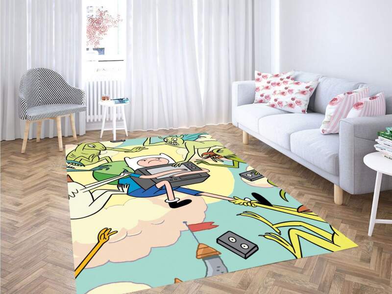 Cutest Finn Adventure Time Carpet Rectangle Rug